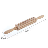 Wooden Print Rolling Home Decorations Tools