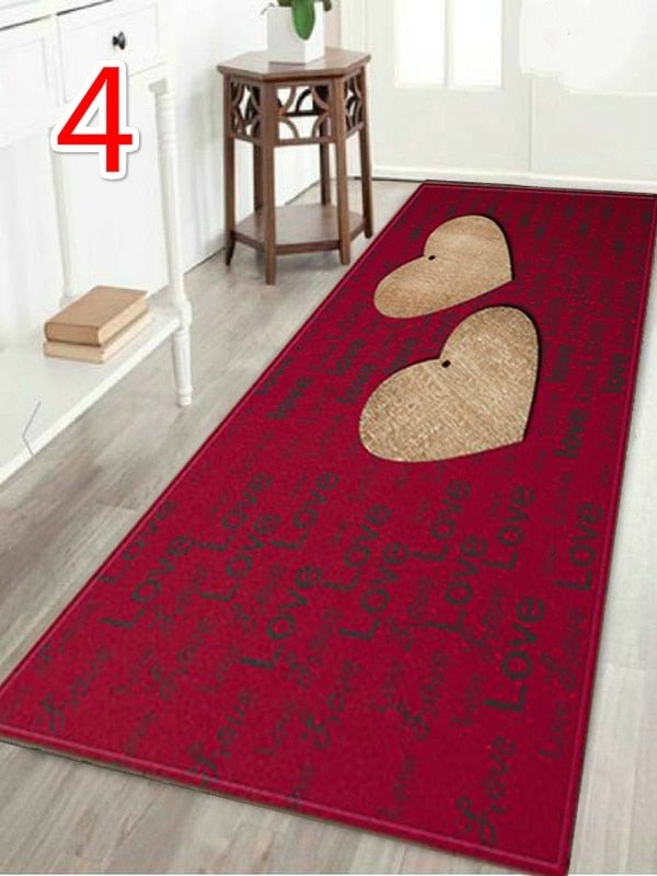 "Home" Printed Wood Pattern Floor Rug