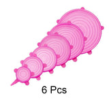 6 pack Silicone Food Covers