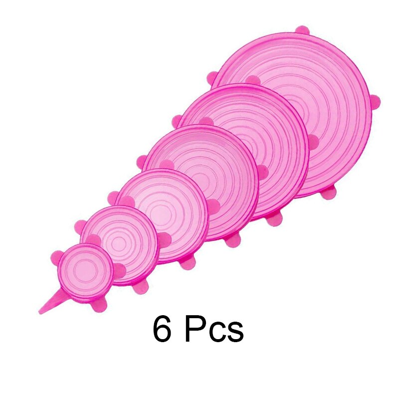 6 pack Silicone Food Covers