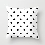 Geometric Cushion Cover Black and White