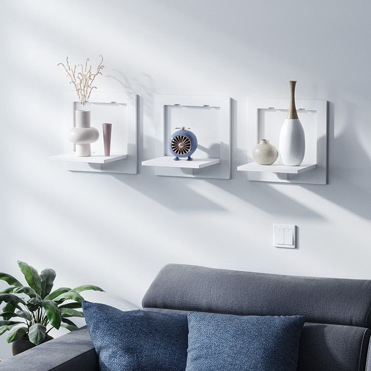 Wall shelf free punching wall-mounted