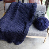 Hand Chunky Knitted Blanket